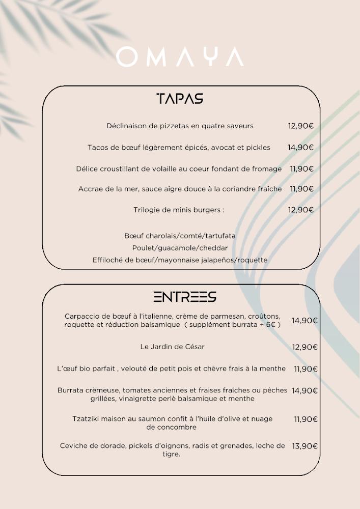 Omaya - Menu Image 2